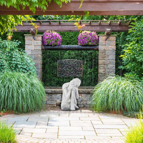 Statue Bouddha Assis 70cm Blanc - Décoration Jardin Résistante Aux Intempéries En Polyrésine