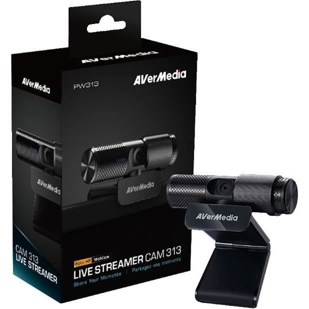 AVerMedia Live Streamer CAM 313 (PW313) Webcam pour YouTubers et