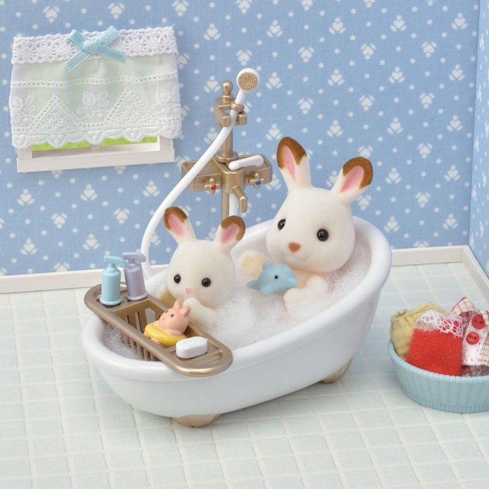 Mobilier Maison House Les SYLVANIAN FAMILIES EPOCH Japan - lavabo salle de bain