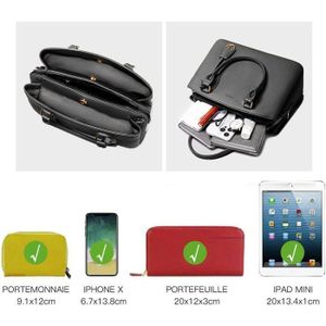 Sac Bandoulière Ou épaule Duo Lynx Noir Simili Cuir - Pochette Téléphone - Occasion Légèrement Usée