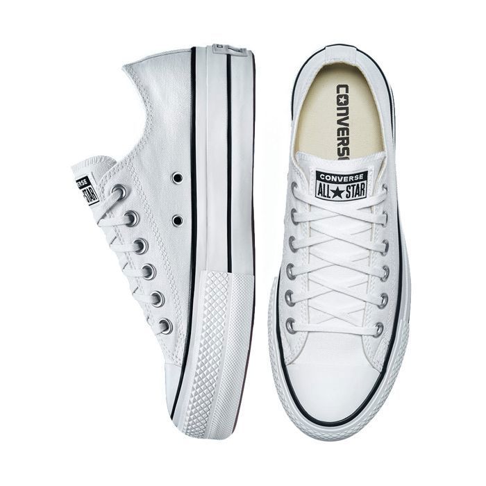 Converse Blanche Femme Baskets Blanches Basses All Star Lift
