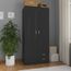 Mode Garde Robe Armoire De Chambre Noir Brillant 80x52x180 Cm Agglomere Achat Vente Armoire De Chambre Mode Garde Robe Armoire De Soldes Sur Cdiscount Des Le 20 Janvier Cdiscount