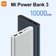 Xiaomi Mi 3 Batterie externe 10000mAh Charge rapide bidirectionnelle 18W USB Type C - Argenté-0