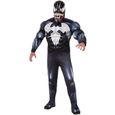 Déguisement Venom Deluxe pour Homme - Marvel - RUBIES - Combinaison et masque de poitrine et de muscle - Noir-0