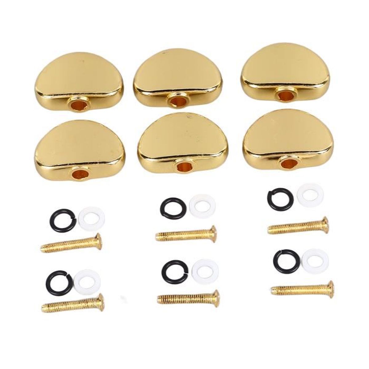 12 Chevilles De Pont Pour Guitare Acoustique - Plastique, Remplacement Facile, Extracteur Inclus