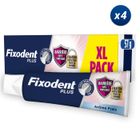 4 Crèmes Adhésives Pour Prothèses Dentaires Barrière Anti-Particules Fresh - 57 g - Fixodent Plus
