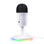 Trust GXT 236W Yami Micro Gamer à Condensateur, Microphone USB RGB pour Streaming Twitch Youtube Podcast Jeux PS5 PS4, Blanc