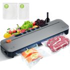 LANTHOUR Machine Sous Vide Alimentaire, pour la conservation des aliments secs et humides, aliments avec 15 sacs sous vide et coupeur