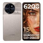 Smartphone-HOTWAV Note 18 GT-Cadeaux Noël-Écran 7,2 Pouces Dynamique Island-8+256Go-48MP Caméra-6200mAh-Android 15-NFC-Titane Or