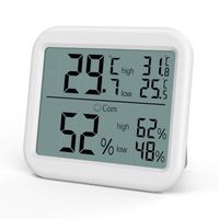 Thermomètre numérique hygromètre, interrupteur et, pour la maison, le bureau, la chambre à coucher et la cuisine