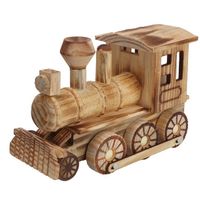 YICUI Mini Train À Vapeur En Bois Modèle Jouet Simulation Enfants Locomotive De Collection Jouets De Train Miniature Jouet Accueil