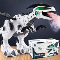 Jouet Brumisateur Dinosaure Robot - Switch & Go Dino - Vaporisateur d'eau avec Lumière Verte et Blanche
