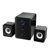 Bluetooth noir - Haut parleurs TV sans fil pour ordinateur, caisson de basses stéréo, bureau, Bluetooth, pour