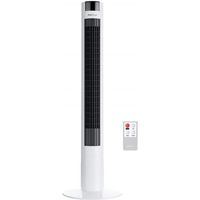 Pro Breeze Ventilateur Colonne Oscillante de 100 cm, 45W, 3 vitesses, avec Oscillation de 80°, Télécommande et Minuterie - Blanc
