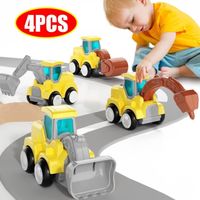 Jouets de voitures pour garçons de 3, 4 et 5 ans – Camions de construction, voiture Push Go, jouets pour tout-petits âgés de 1  N°1