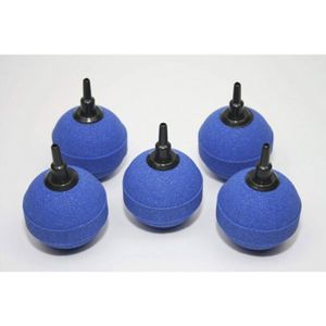 Barre Diffuseur De Bulles Pour Aquarium Sourcingmap – Lot De 2, 20 Cm – Pierre Poreuse Minérale Et Plastique (vert/bleu)