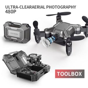 DRONE Boîte à outils HD 480P-Mini drone pliable en forme
