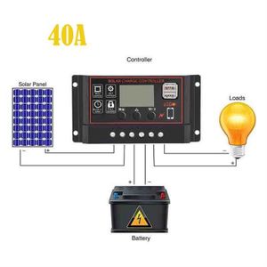 Régulateur de charge solaire Steca Solaris 4040 12//24VDC 40 A LCD Affichage IP32