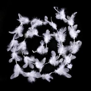 Guirlande lumineuse plumes blanches L200