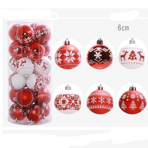 Motif Imprimé Lot De24pcs6cm Boule De Noël Boules Sapin De