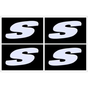 SENZEAL S LINE Emblème Logo Voiture pour Audi Sticker 3D Insigne