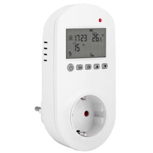 THERMOSTAT D'AMBIANCE Contrôleur de température de chauffage, fonction de mémoire pour panne de courant Thermostat de chauffage sans fil durable, pour