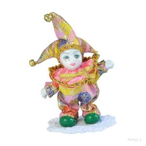 POUPÉE Poupée clown en porcelaine de 16 cm de haut - COLAXI - Assise et debout - Collection