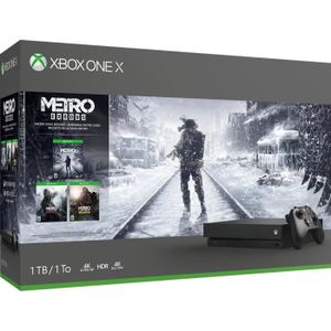 CONSOLE XBOX ONE Xbox One X 1 To+3 Jeux(Metro Exodus+Metro 2033 Red