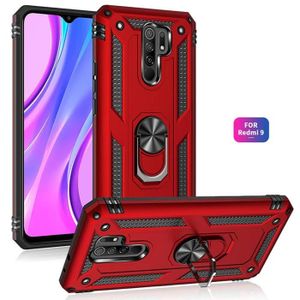 Bigcousin Coque Compatible avec Xiaomi Redmi 9,Coque avec Cordon,Étui de Protection en Silicone avec Collier Case Portable Cover,Rose Gold 