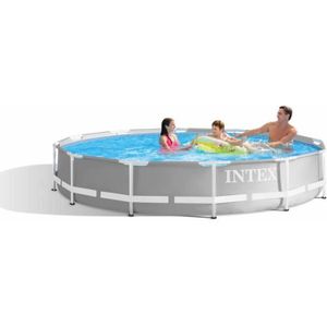 PISCINE Piscine Tubulaire - INTEX - Prism Frame - Ronde - 