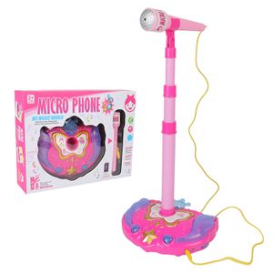 Polai Micro pour Chanter Enfant Micro sur Pied Karaoké Microphone 