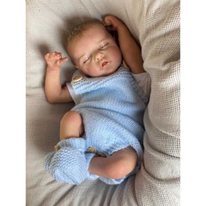 POUPÉE Pinky Reborn Adorable Baby Dolls Boy 18 pouces 48 cm Bébés Endormis Câlins Corps en Tissu Cadeau pour Enfants de 3 ans et plus