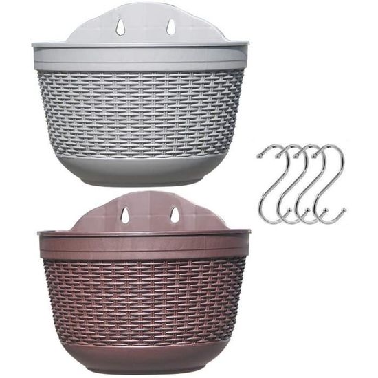Poulie Télescopique Pour Plantes Avec Crochet - Pour Suspendre Facilement Paniers De Fleurs - 2 Pièces