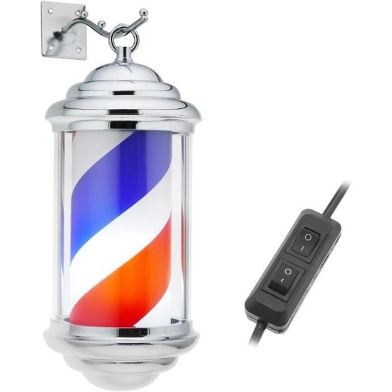 Lampe Suspendue Tournante De Coiffeur - Poteau Multicolore Vintage Pour Salon