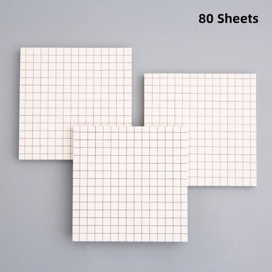 Grille blanche-M - Bloc Notes autocollants Morandi, 80 100 feuilles ...