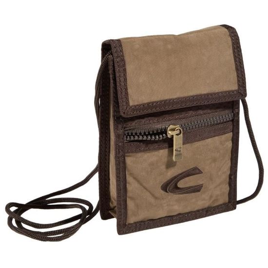 Pochette Tour De Cou Camel Active Journey B00 - Pour Homme - Avec Fente Cartes Et Compartiment Transparent