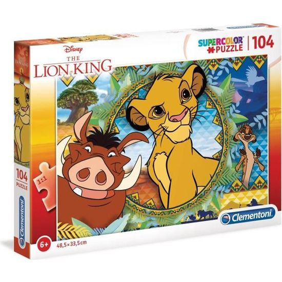 Puzzle - CLEMENTONI - Le Roi Lion - 104 pièces - Pour enfants de 6 ans et plus