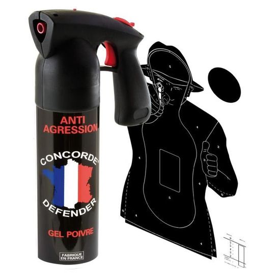 Bombe Lacrymogene 500ml Gel Poivre Longue Portee Aérosol de Défense Lacrymogène GEL POIVRE 500 ML - Cdiscount Sport