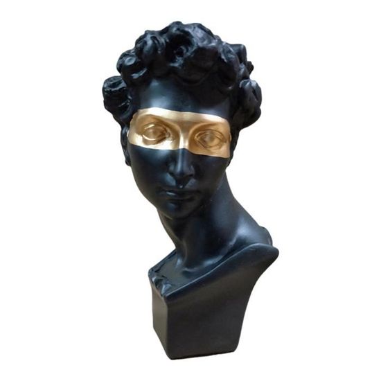 David Head Portraits Buste Résine Statue Sculpture Accueil Artiste Noir 1