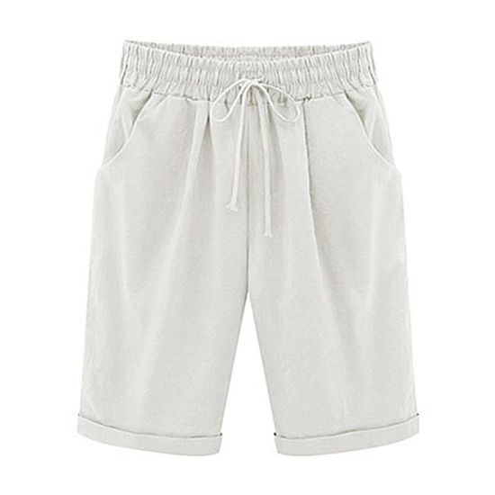 Pantalon Habillé Court En Pied-de-poule