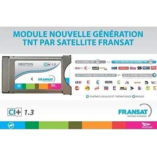 Récepteur Satellite - NEOTION - ACY-MCVF-0302 - PCMCIA - CI+ - Blanc ...