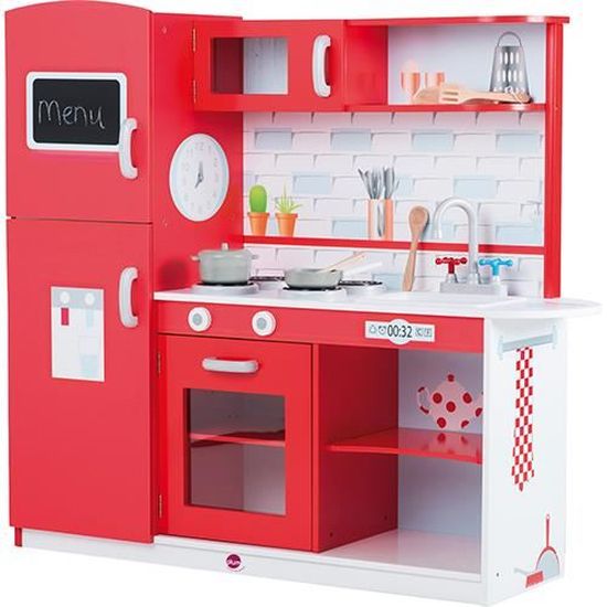 Plum Terrace cuisine en bois enfant Red Apple Cdiscount Jeux