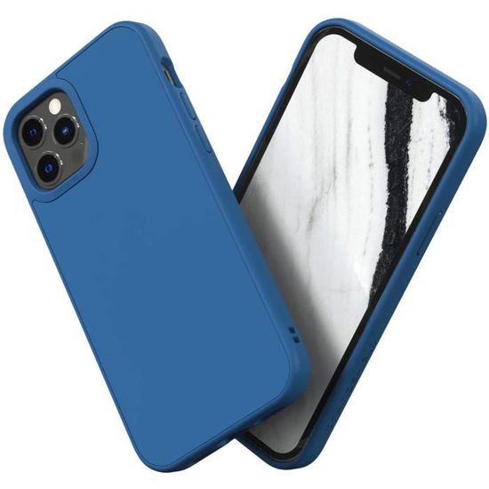 RhinoShield Coque Compatible avec [iPhone 12 Pro Max] - Bleu Roi   Technologie Absorption des Chocs & Finition Premium - Cdiscount Téléphonie