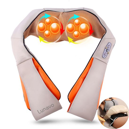 Ceinture Massage Ventre électrique - 3 Intensités, 2 Réglages Température, Pétrissage Avant/arrière, Sans Fil