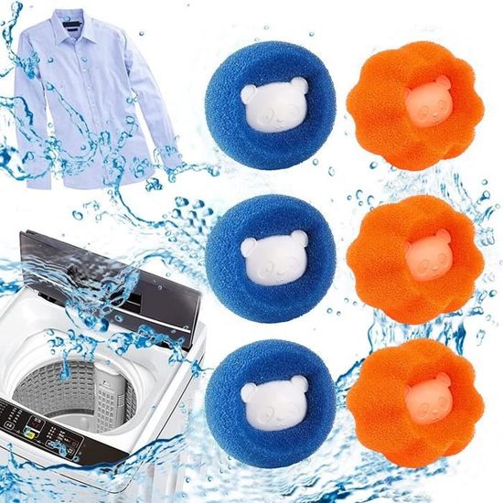 12pcs Attrape Poils Machine A Laver,Anti Poil Machine à Laver,Ramasse