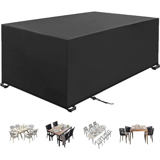Housse De Meuble De Jardin - 225x116x82cm Anti-poussière Imperméable Polyester Tissu Protection