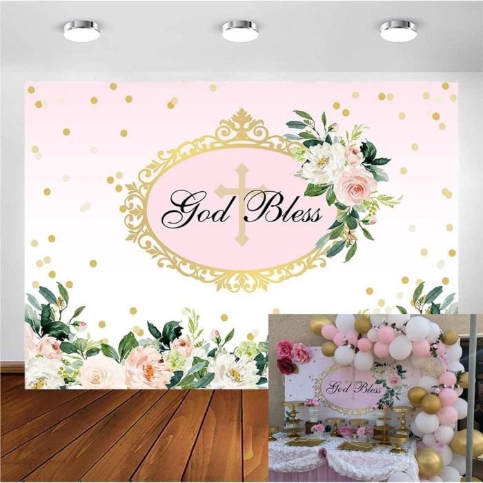 Toile De Fond Fleur Blanche Rustique - 2,2x1,5m - Pour Mariage, Anniversaire Et Photos