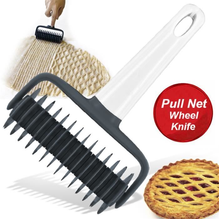 VICICA Coupeur de rouleau de pizza de pâté Emporte-pièce pour pizza à tarte Outils de pâtisserie, rouleau de découpe