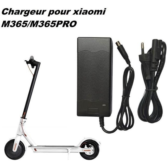 Chargeur pour trottinette électrique Xiaomi M365 M365 Pro Li-ion Lihium Cable 100cm 42V