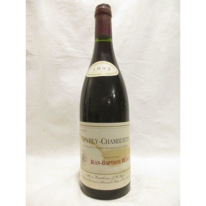 gevrey-chambertin jean-baptiste béjot rouge 1992 - bourgogne